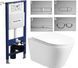 Комплект 5в1: Инсталляция Koller pool +Безободковый Подвесной унитаз VENTA EDGE + Клавиша CHROME 2833139352 фото 1