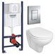 Комплект 5в1: Инсталляция Grohe Rapid +Подвесной унитаз Kolo idol с микролифтом+ клавиша хром GV I2 фото 1