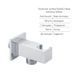 Комплект для душу Qtap Chrome: Змішувач QTNAM6225102NC + Лійки (QTRUC125CRM45954,QTHLA107CRM45784) + Шланг 2437329160 фото 7