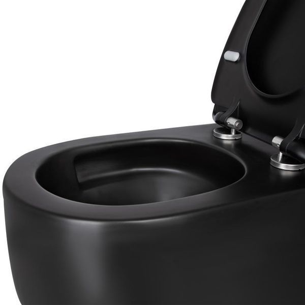 Унітаз підвісний Qtap Taurus безободковий з сидінням Soft-close QT2433084EUQMB SD00051553 фото