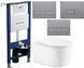 Комплект 5в1: Инсталляция Koller pool +Безободковый Подвесной унитаз Taurus Ultra Quiet +Клавиша на выбор 2913210923 фото 1