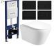 Комплект 5в1: Инсталляция Koller pool +Безободковый Подвесной унитаз VENTA EDGE + Чорная клавиша 2833154136 фото 1
