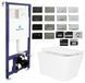 Комплект 5в1: Инсталляция Koller pool +Безободковый Подвесной унитаз Venta Flow Rimless + Клавиша CHROME MATT 2771077111 фото 8