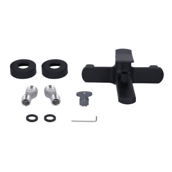 Змішувач для ванни Qtap Slavonice QTSLA259BLM45918 Black Matt 2262497177 фото