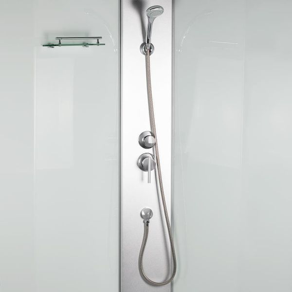 Душевой бокс Lidz Tani SB90x90.SAT.HIGH.FB, стекло Fabric 4 мм SD00043749 фото