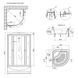 Душевой бокс Lidz Tani SB90x90.SAT.HIGH.FB, стекло Fabric 4 мм SD00043749 фото 2