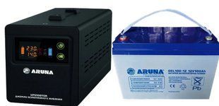 Источник бесперебойного питания ARUNA UPS 1000 TOR+Акум ARUNA GEL 100-12 2794182083 фото