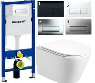 Что входит в комплект: Инсталляционная система GEBERIT DUOFIX PRO &ndash; Швейцария/Германия, гарантия 10 лет Крепления для инсталляции и унитаза Кнопка смыва (цвет на выбор) Подвесной безободковый унитаз VENTA EDGE Сиденье из дюропласта (Soft-close) 🌍 О бренде 2833227583 фото