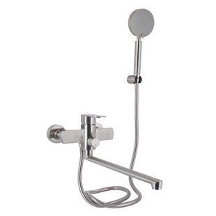 Змішувач для ванни Lidz Luna 005 (з душовим гарнітуром) (k35) LDLUN005NKS46093 Nickel 2333998882 фото