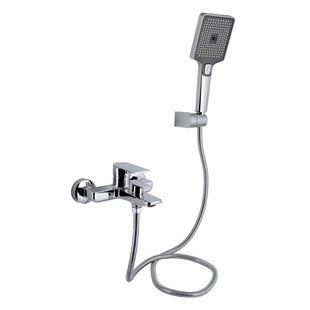 Змішувач для ванни Qtap Aries (з душовим гарнітуром) QTARI259CRM45559 Chrome 2363741813 фото