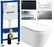 Комплект 5в1: Инсталляция GEBERIT DUOFIX PRO с клавишей(на выбор)+ Подвесной, безободковый унитаз VENTA EDGE 2833227583 фото 1
