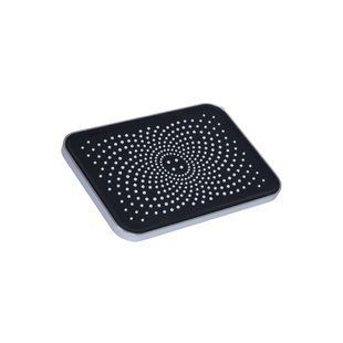 Лійка для верхнього душу Qtap Hlavova 260x180 мм прямокутна QTHLA107CRM45784 Chrome/Black 2286126197 фото