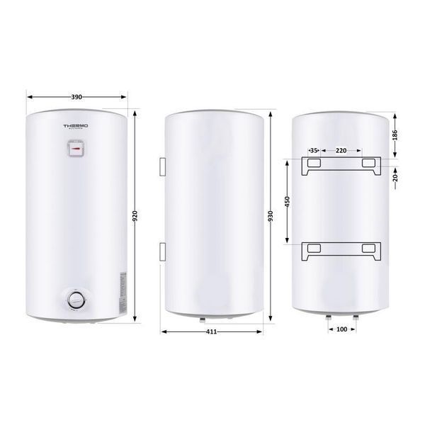 Водонагреватель электрический Thermo Alliance 80 л SLIM вертикальный, мокрый ТЭН 1,5 кВт D80V15Q2 SD00042065 фото