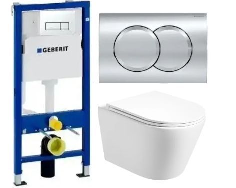 Что входит в комплект: Инсталляция GEBERIT DUOFIX PRO &ndash; Швейцария, гарантия 10 лет Монтажные крепления Безободковый подвесной унитаз VENTA EDGE (rimless) Сиденье из дюропласта Soft-close 🌍 О бренде GEBERIT GEBERIT &mdash; швейцарский производитель сантехники ми 2833262219 фото