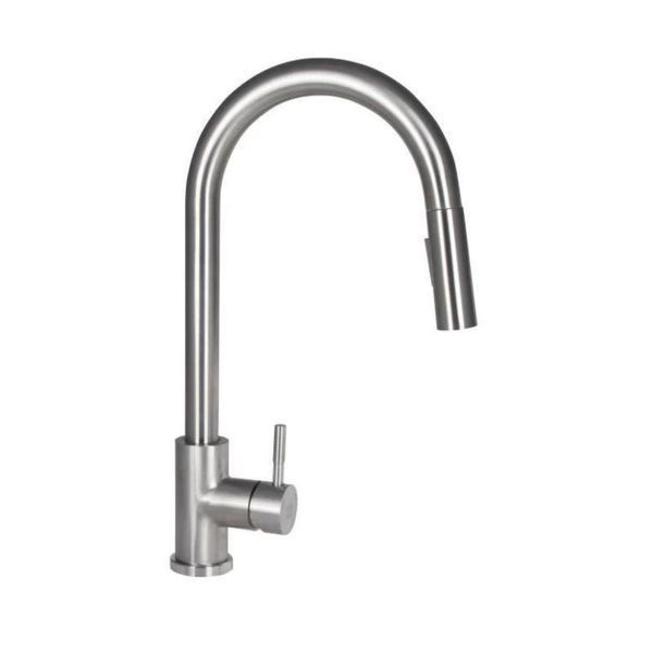 Смеситель для кухни Lidz Aria 04U-SFS с выдвижным изливом SD00049520 фото