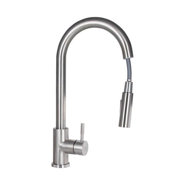 Смеситель для кухни Lidz Aria 04U-SFS с выдвижным изливом SD00049520 фото