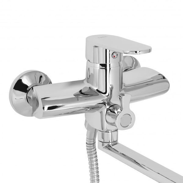 Змішувач для ванни Lidz Tani 005 з поворотним виливом (з душовим гарнітуром) (k40) LDTAN005CRM44962 Chrome SD00051086 фото