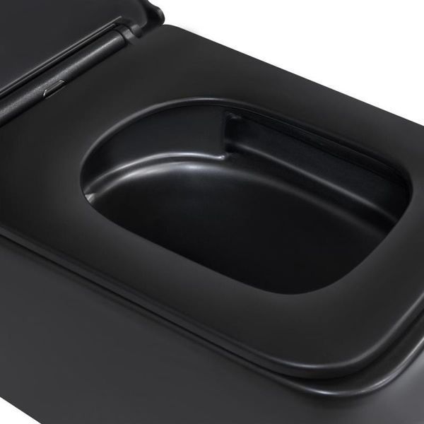 Унітаз підвісний Qtap Gemini безободковий з сидінням Soft-close QT2533076EUQMB SD00051555 фото