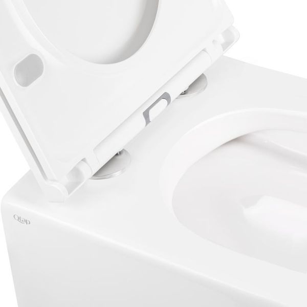 Унитаз подвесной Qtap Robin Mew безободковый с сиденьем Soft-close QT1333046ENRW SD00033009 фото