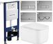 Комплект 5в1: Инсталляция Koller pool +Безободковый Подвесной унитаз Qtap Gemini Ultra Quiet +Клавиша на выбор 2913212450 фото 1
