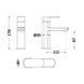 Смеситель для раковины Lidz Luna 001F (k35) LDLUN001FNKS46094 Nickel 2333998883 фото 4