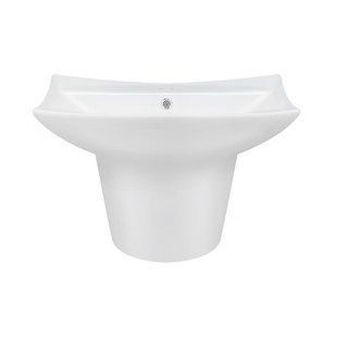 Раковина підвісна моноблок Qtap Presto 600х450х405mm White з донним клапаном QT2411G822W SD00045936 фото