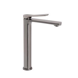 Змішувач для раковини Qtap Slavonice високий QTSLA269GMB45925 Gunmetal Black PVD 2262497182 фото