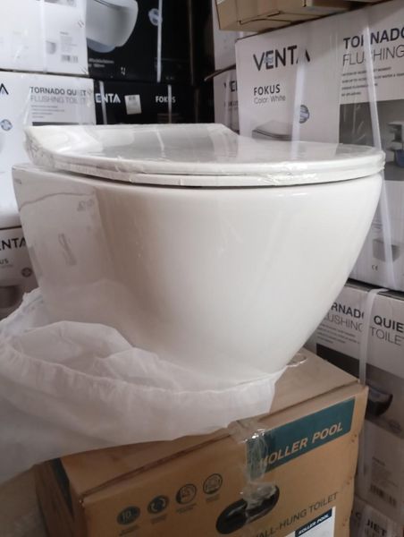Комплект 5в1: Инсталляция Grohe Rapid + Безободковый унитаз DOBRY + клавиша цвет графит KOER/Grohe хром 3027967481 фото