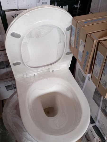Комплект 5в1: Инсталляция Grohe Rapid + Безободковый унитаз DOBRY + клавиша цвет графит KOER/Grohe хром 3027967481 фото