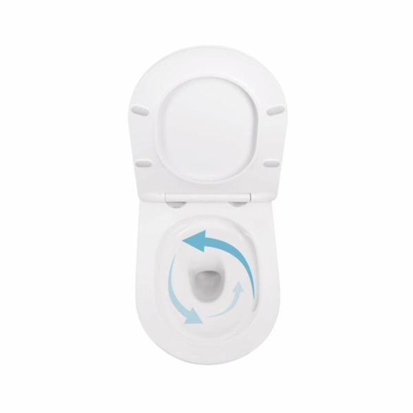 Унитаз подвесной Qtap Robin Mew безобедочный с сиденьем Soft-close QT1333046EUQW SD00050601 фото