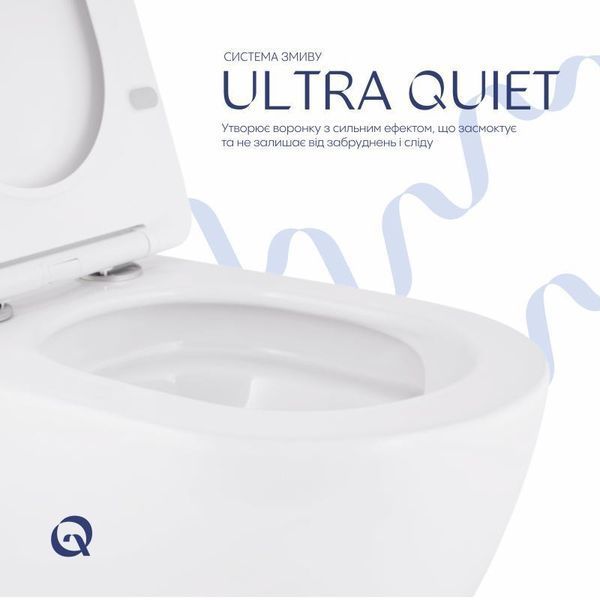 Унитаз подвесной Qtap Robin Mew безобедочный с сиденьем Soft-close QT1333046EUQW SD00050601 фото