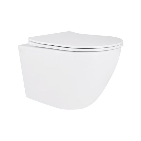 Унитаз подвесной Qtap Robin Mew безобедочный с сиденьем Soft-close QT1333046EUQW SD00050601 фото