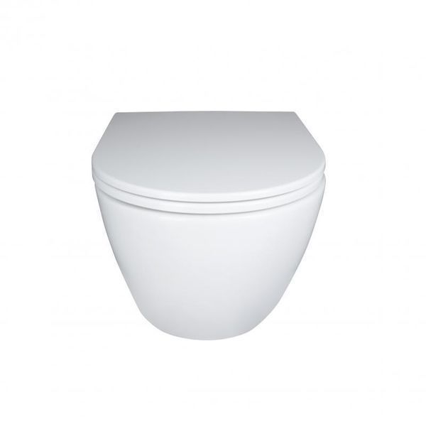 Унитаз подвесной Qtap Robin Mew безобедочный с сиденьем Soft-close QT1333046EUQW SD00050601 фото