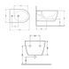 Биде подвесное Qtap Jay 520х360х320 White QT07555376W SD00040388 фото 8