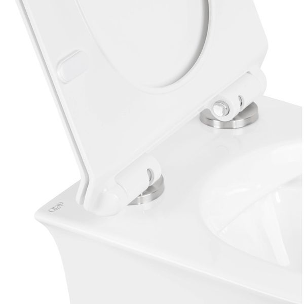 Инсталяция Geberit с кнопкой+Унитаз Virgo подвесной Rimless 485x360x360 мм с сиденьем Slim Duroplast/ Soft-clo 2194708988 фото