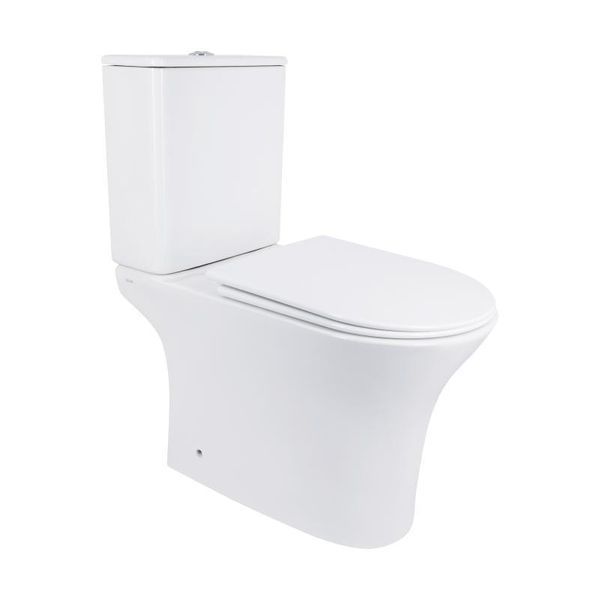 Унитаз-компакт Qtap Presto безободковый с сиденьем Soft-close QT24221217AW SD00045982 фото