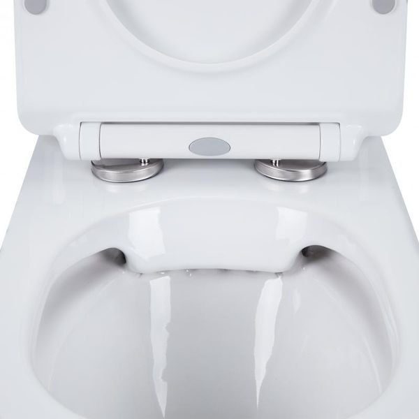 Унитаз-компакт Qtap Presto безободковый с сиденьем Soft-close QT24221217AW SD00045982 фото
