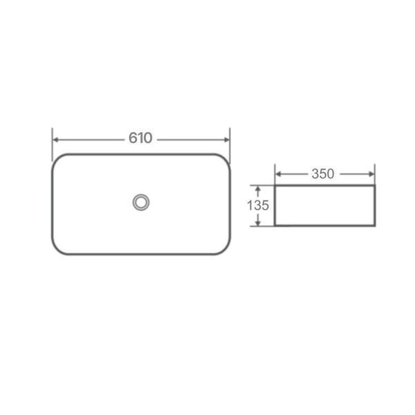 Раковина-чаша Qtap Tern 605x350x140 White QT17112270WN 2302881095 фото