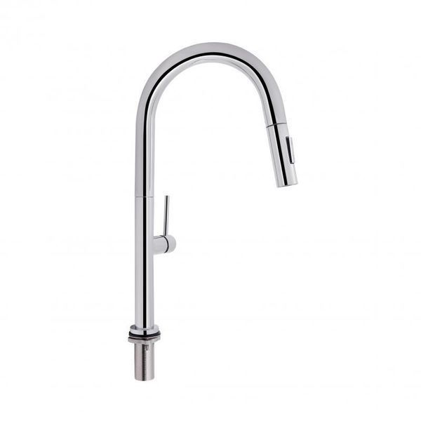 Смеситель для кухни Qtap Lenicka 9138103UC с выдвижным изливом SD00042266 фото