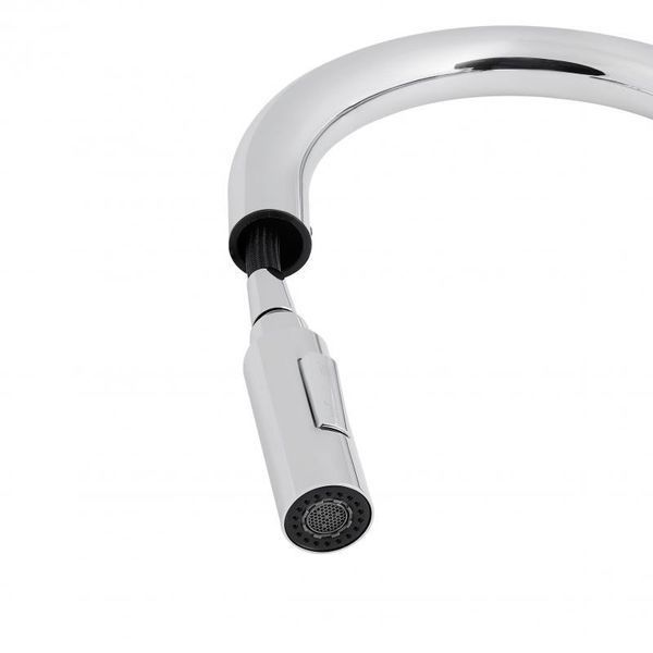 Смеситель для кухни Qtap Lenicka 9138103UC с выдвижным изливом SD00042266 фото