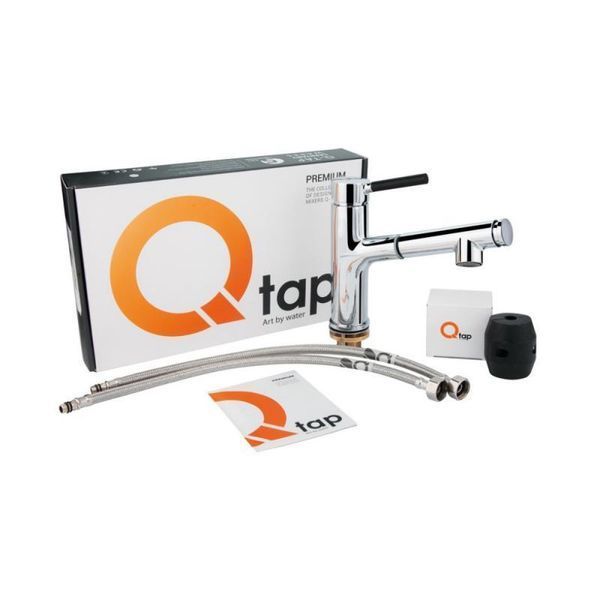 Змішувач для раковини Qtap Inspai CRM 011F з висувним виливом SD00035559 фото