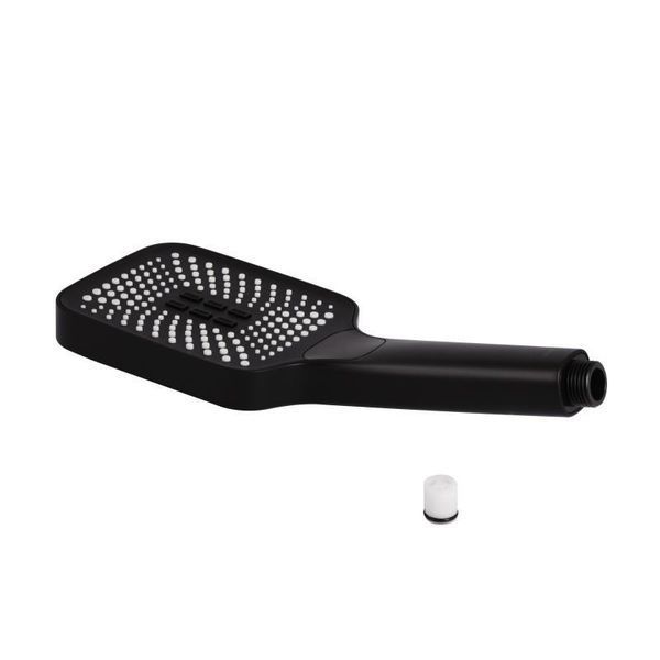 Лійка для ручного душу Qtap Rucni 140x110 мм прямокутна QTRUC125BLM45955 Black Matt 2262497187 фото