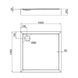 Душовий піддон Qtap Tern 301112 100x100x12 см + сифон SD00046989 фото 8