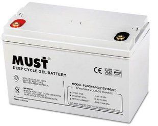 Гелевый аккумулятор Must FCDG12-100 12V 100Ah Deep Cycle 2794213362 фото