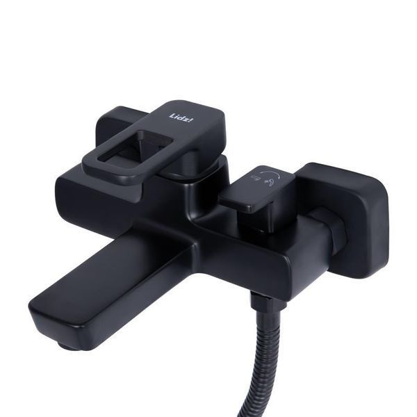 Змішувач для ванни Lidz Wawel 006 (з душовим гарнітуром) (k35) LDWAW006BLA45393 Black SD00051517 фото