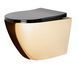 Подвесной унитаз REA CARLO FLAT MINI GOLD BLACK * 2523686250 фото 1