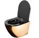 Подвесной унитаз REA CARLO FLAT MINI GOLD BLACK * 2523686250 фото 3