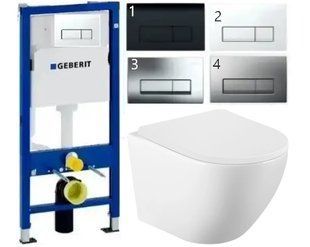 Что входит в комплект: Инсталляция GEBERIT DUOFIX PRO &ndash; Швейцария, гарантия 10 лет Монтажные крепления Кнопка смыва (цвет по выбору) Безободковый подвесной унитаз VOLLE AMADEUS Tornado -Испания Сиденье из дюропласта Soft-close 🌍 О бренде GEBERIT GEBERIT &mdash; 2834089158 фото