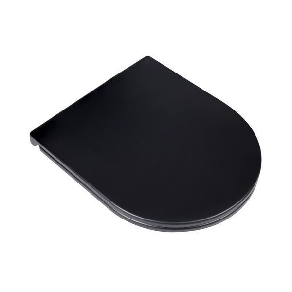 Комплект Qtap Virgo Matt Black 2 в 1: унітаз підвісний Rimless QT1833051ERMB + біде підвісне QT1855051FMB SD00051884 фото