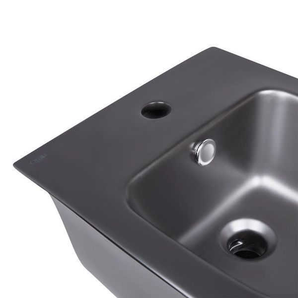 Комплект Qtap Virgo Matt Black 2 в 1: унітаз підвісний Rimless QT1833051ERMB + біде підвісне QT1855051FMB SD00051884 фото